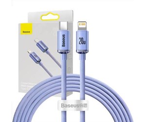 USB - Baseus Crystal cable USB-C to Lightning 20W PD 2m (violet) - CAJY000305