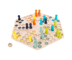 Brettspill & Puslespill - Small Foot - Wooden Ludo Game - 6 Players - 1800