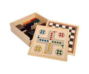 Brettspill & Puslespill - Small Foot - Wooden Games 7 Classics in Storage Box - 12322