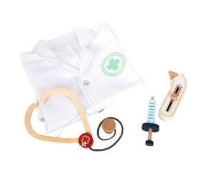 Rollelek - Small Foot - Doctor's Coat with Wooden Accessories - 12225