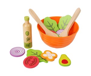 Rollelek - Small Foot - Wooden Play Food Salad Play Set 15 p - 11476