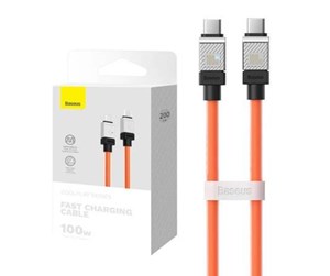 USB - Baseus Cable USB-C do USB-C  CoolPlay 100W 2m (orange) - CAKW000307