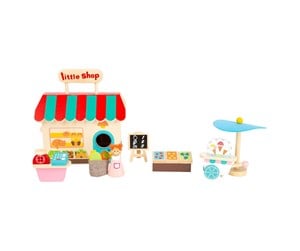 Treleker - Small Foot - Wooden Take-along Play Shop Poppenhuis 15dlg. - 11393