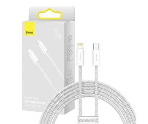 USB - Baseus USB-C cable for Lightning  Dynamic Series 20W 2m (white) - CALD000102