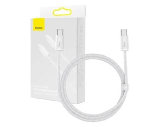 USB - Baseus Cable USB-C to USB-C  100W 1m (white) - CALD000202