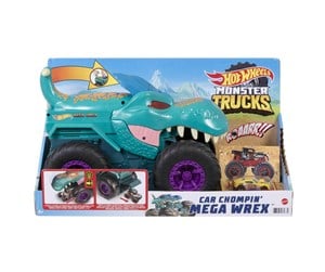 Leketøysbil - Hot Wheels Monster Trucks Car Chompin' Mega-Wrex Vehicle - GYL13