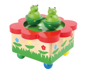 Treleker - Small Foot - Wooden Music Box Frog - 7541