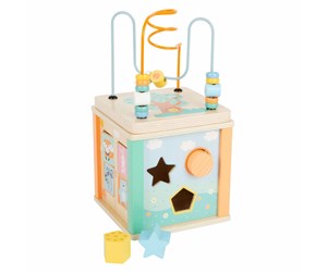 Babyleker - Small Foot - Wooden Activity Cube and Motor Skills - 11724