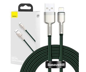 USB - Baseus USB cable for Lightning  Cafule 2.4A 2m (green) - CALJK-B06