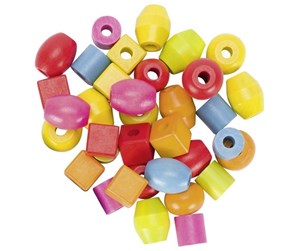 Kreative leker - Goki Wooden Bead Set 45pcs. - 58498