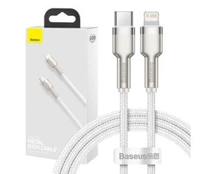 USB - Baseus Cable USB-C to Lightning  Legend Series PD 20W 1 m (White) - CATLJK-A02