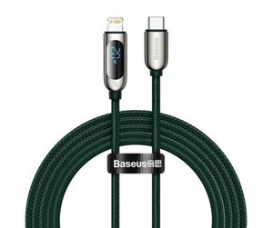 USB - Baseus USB-C cable for Lightning  Display PD 20W 2m (green) - CATLSK-A06