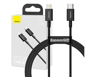 USB - Baseus Superior Series Cable USB-C to iP 20W PD 1m (black) - CATLYS-A01