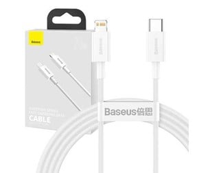 USB - Baseus Superior Series Cable USB-C to Lightning 20W PD 1.5m (white) - CATLYS-B02