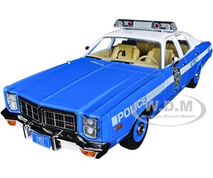 Modellbiler - Greenlight 1978 Dodge Monaco Police NYPD Artisan Collection 1:18 Scale Diecast Model Car Blue & White - 0810087062651