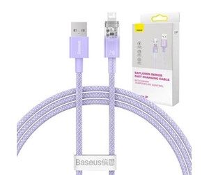 USB - Baseus Fast Charging cable  USB-A to Lightning Explorer Series 1m 2.4A (purple) - CATS010005