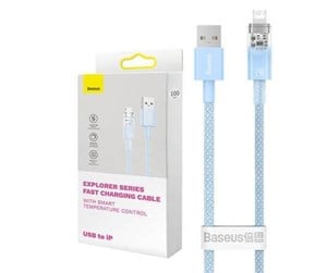 USB - Baseus Fast Charging cable  USB-A to Lightning Explorer Series 2m 2.4A (blue) - CATS010103