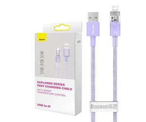 USB - Baseus Fast Charging cable  USB-A to Lightning Explorer Series 2m 2.4A (purple) - CATS010105