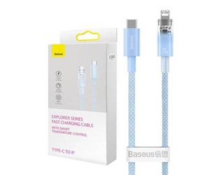 USB - Baseus Fast Charging cable  USB-C to Lightning Explorer Series 1m 20W (blue) - CATS010203