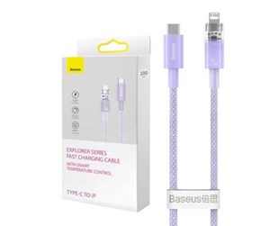 USB - Baseus Fast Charging cable  USB-C to Lightning Explorer Series 1m 20W (purple) - CATS010205