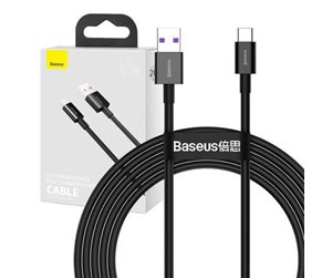 USB - Baseus Superior Series Cable USB to USB-C 66W 2m (black) - CATYS-A01