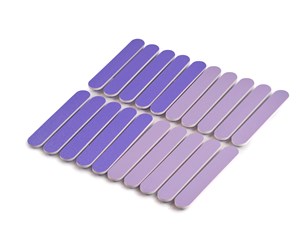 Annen personlig pleie - JJDK Nail files 20 pcs - Lavender tones - 4133