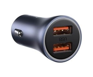 Mobil - Adaptere og ladere - Baseus Golden Contactor Pro car charger 2x USB 40W (gray) - CCJD-A0G