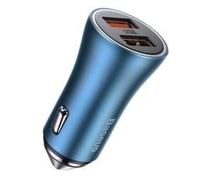 Mobil - Adaptere og ladere - Baseus Golden Contactor Pro car charger 2x USB 40W (blue) - CCJD-A03