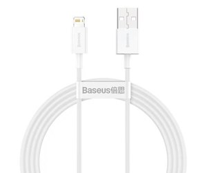 USB - Baseus Superior Series Cable USB to Lightning 2.4A 1.5m (white) - CALYS-B02