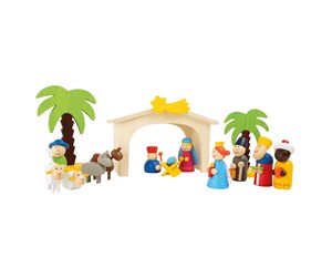 Treleker - Small Foot - Wooden Nativity Scene Playset 15dlg. - 3945