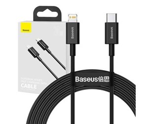 USB - Baseus Superior Series Cable USB-C to iP 20W PD 2m (black) - CATLYS-C01