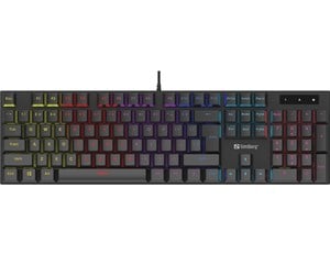 Tastatur - Sandberg Mechanical Gamer - Gamingtastatur - Nordisk - Svart - 640-29