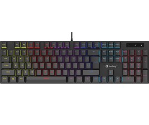 Tastatur - Sandberg Mechanical Gamer (UK Layout) - Gamingtastatur - Engelsk - Storbritannia - Svart - 640-30