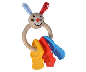 Babyutstyr - Eichhorn Baby Wooden Teether Rabbit - 100017035