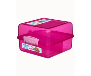 Kjøkkentilbehør - Sistema LUNCH CUBE - PINK - 31735