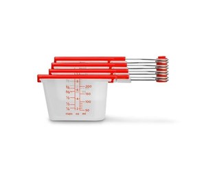 Kjøkkenredskaper - Dreamfarm Levups Red/Clear Measuring set - DFLV2430