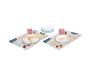 Rollelek - Small Foot - Wooden Cutlery Set with Placemats 15 pcs. - 12245