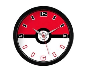 Reklameartikler - Peers Hardy - Pokémon Pokéball - Veggklokke - 5018479116967