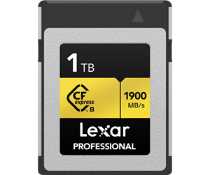 Minnekort - Lexar Professional Gold CFexpress Type B - 1900MB/s - 1TB - LCXEXPR001T-RNENG