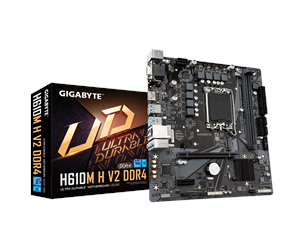 Hovedkort - GIGABYTE H610M H V2 DDR4 Hovedkort - Intel H610 - Intel LGA1700 socket - DDR4 RAM - Micro-ATX - H610M H V2 DDR4