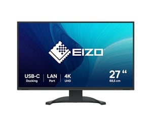 Skjerm - 27" EIZO FlexScan EV2740X-BK - 3840x2160 (4K / UHD) - IPS - 94W USB-C - EV2740X-BK