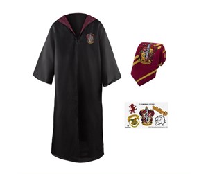 Reklameartikler - Harry Potter - Entry Robe Necktie & Tattoos Gryffindor kids EU - 4895205605213