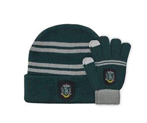 Reklameartikler - Harry Potter - Beanie/Gloves Slytherin Kids set EU - Beanie - 4895205601208