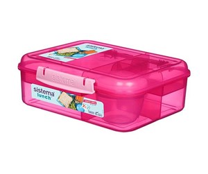 Kjøkkentilbehør - Sistema Bento Lunch 1.65 litre - Pink - 41690-9414202416902