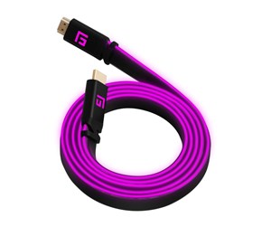 Skjermkabel - Floating Grip 3M HIGH-SPEED LED HDMI CABLE V2.1 - PINK - FG-HDMILED-300-PINK