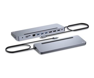 Dokkingstasjon - I-Tec - docking station - USB-C / USB4 / Thunderbolt 3 / Thunderbolt 4 - 11-slot - HDMI 2 x DP - GigE - C31FLAT2PDPRO