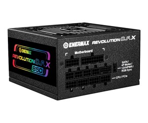 Strømforsyning (PSU) - Enermax Revolution D.F. X 850 Strømforsyning (PSU) - 850 Watt - 120 mm - ATX 3.0 - 80 Plus Gold sertifisert - ERT850EWT