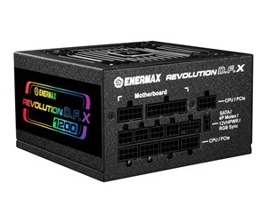 Strømforsyning (PSU) - Enermax Revolution D.F. X Strømforsyning (PSU) - 1200 Watt - 120 mm - ATX 3.0 - 80 Plus Gold sertifisert - ERT1200EWT