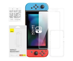 Nettbrett - Andre tilbehør - Baseus Tempered Glass  Screen Protector for Nintendo Switch OLED 2021 - P6001205K201-01