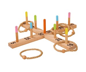 Utendørsleker - Eichhorn Outdoor Wooden Ring Toss Game - 100004405